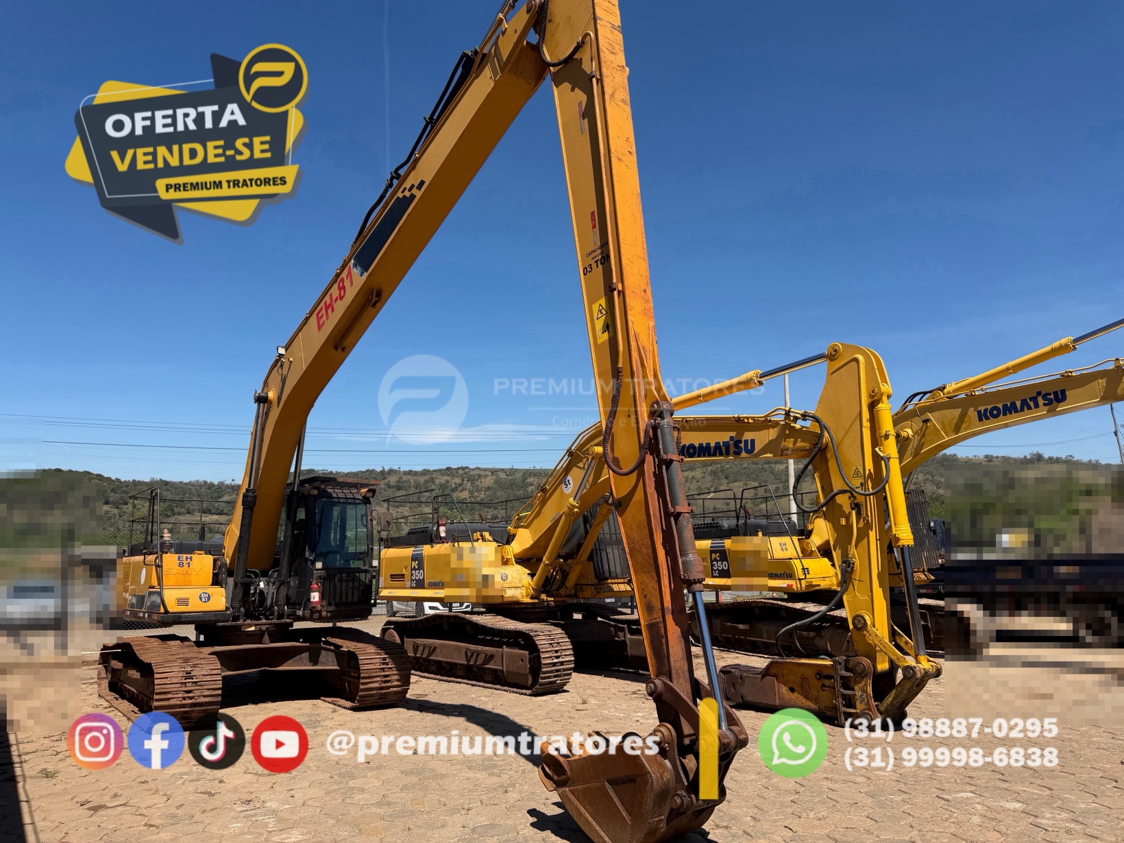 Escavadeira SANY SY215 ano 2021
