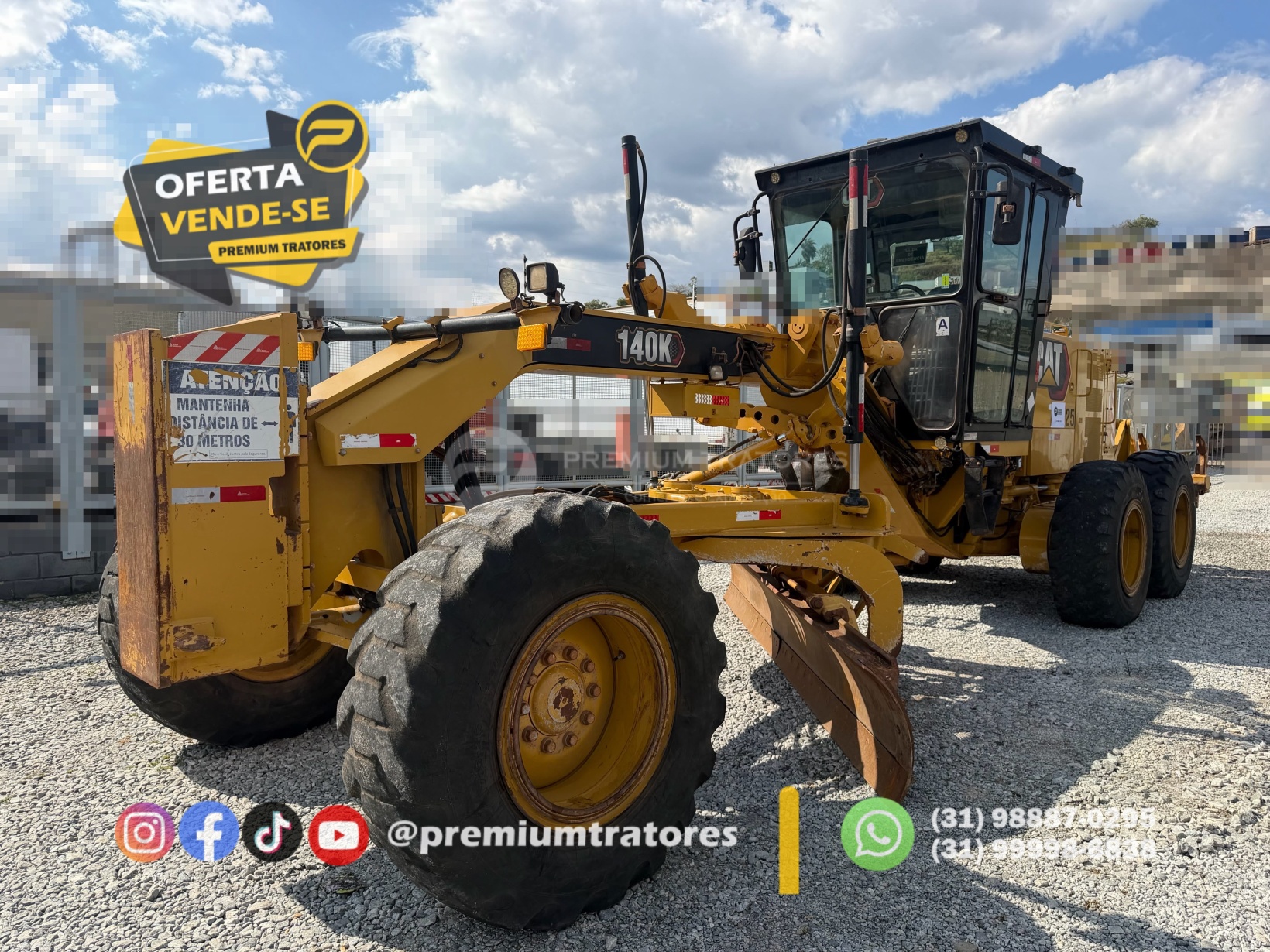 Motoniveladora Caterpillar 140 K ano 2022