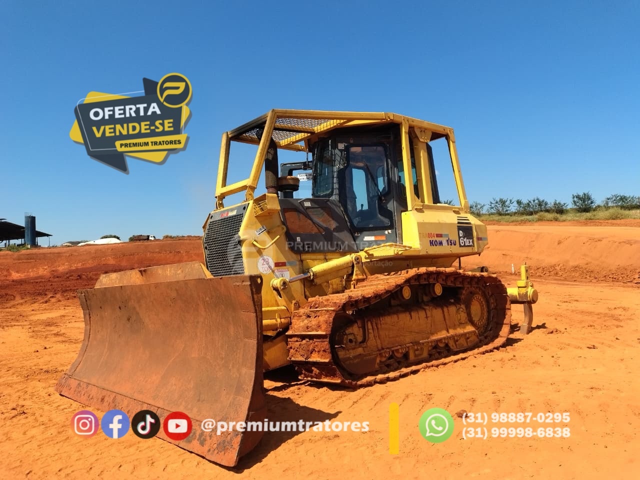 Trator de Esteira Komatsu D61-EX ano 2013