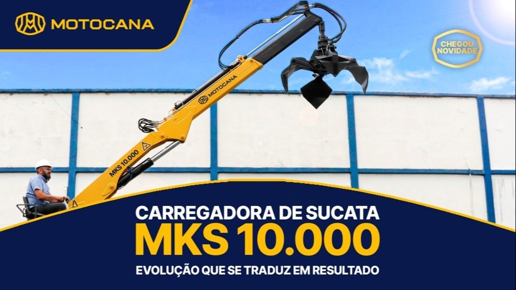 Grua Sucateira Motocana MKS 10.000 ano 2026