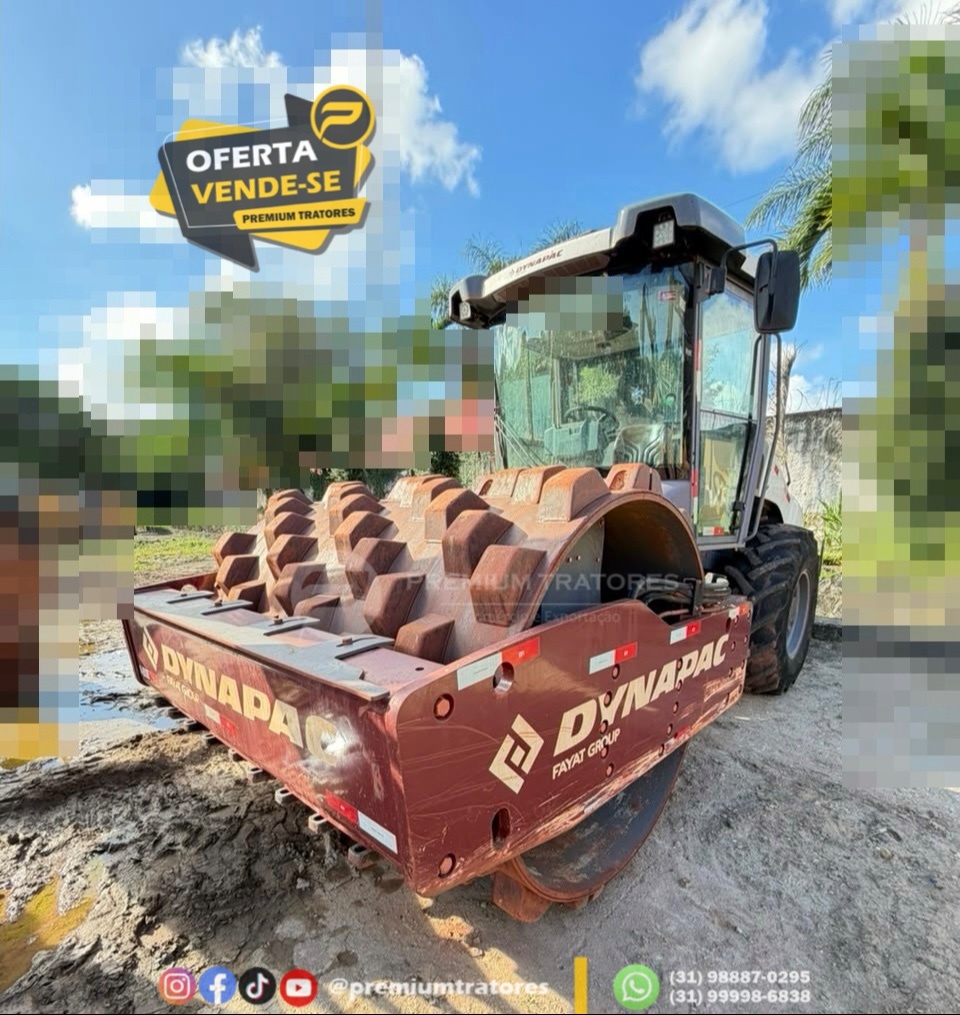 Rolo Compactador Dynapac CA25 ano 2022