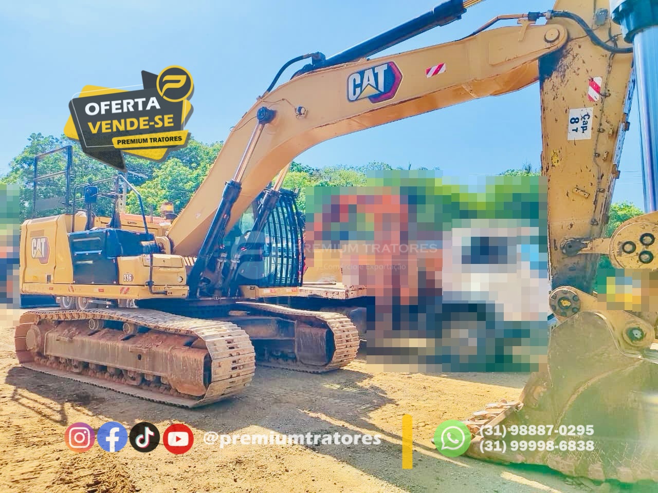 Escavadeira Caterpillar 336 ano 2021
