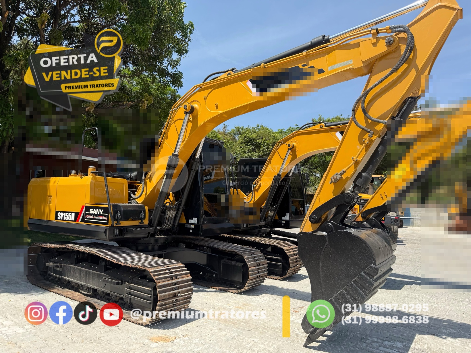 Escavadeira SANY SY155 H ano 2022