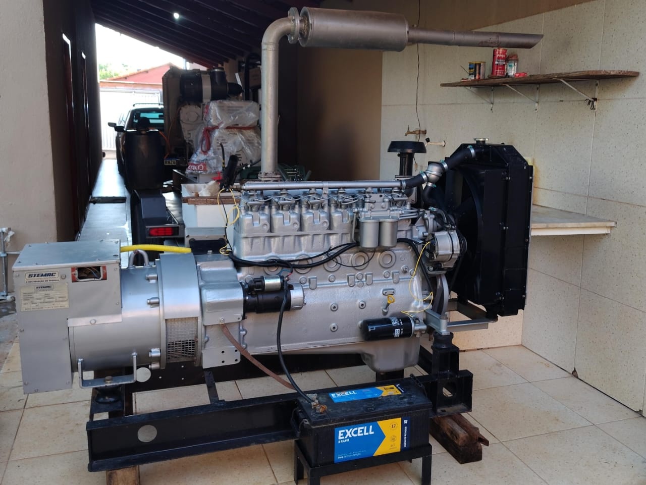 Gerador de Energia STEMAC 80 kVA ano 2006