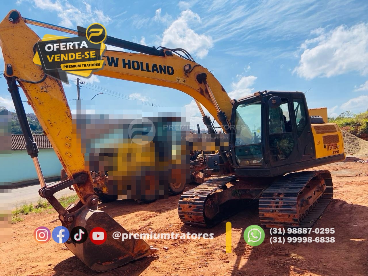 Escavadeira New Holland E175C EVO ano 2022
