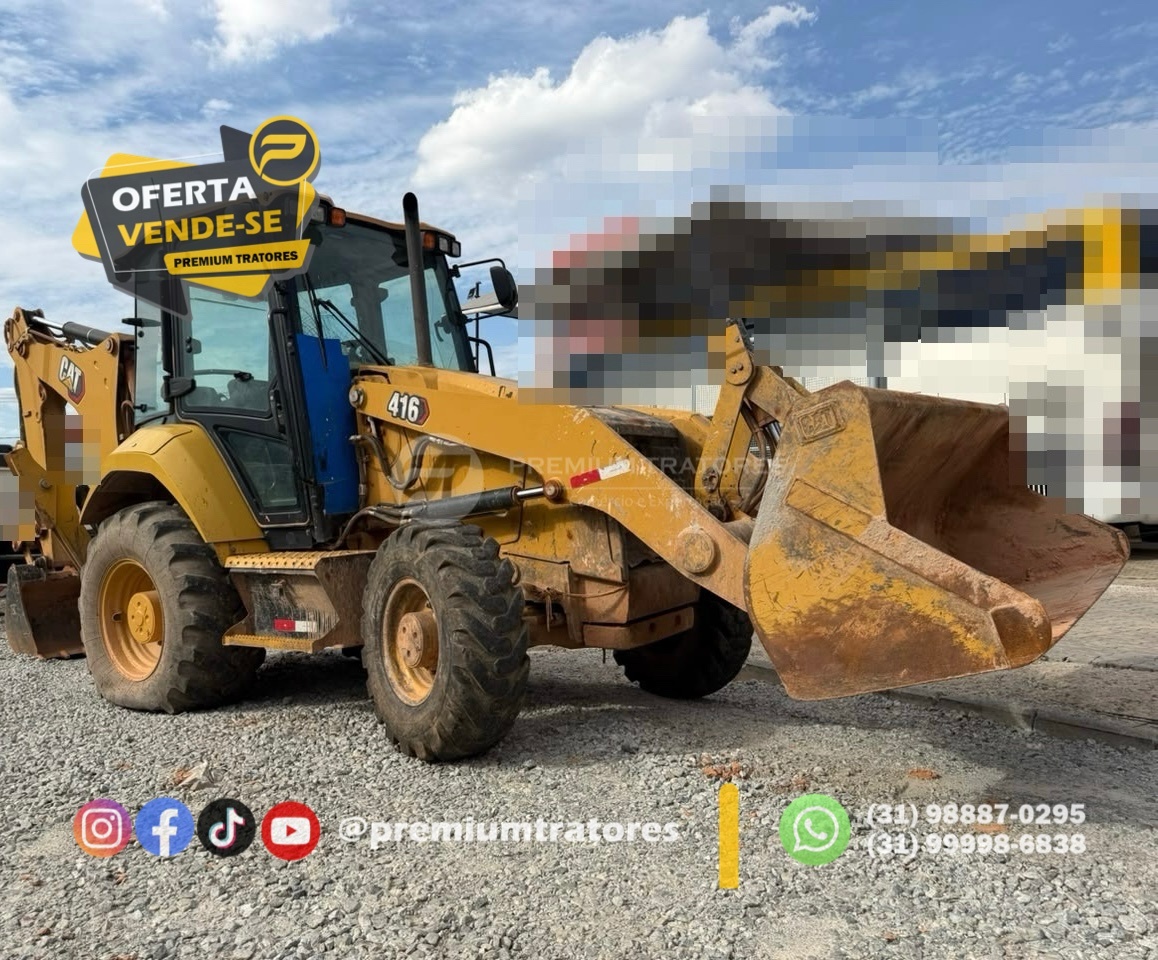 Retroescavadeira Caterpillar 416 ano 2022