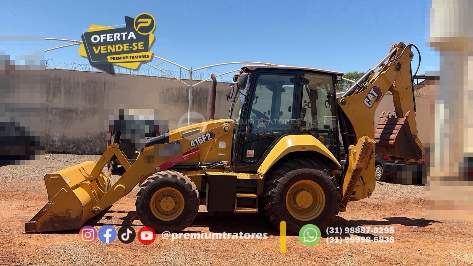 Retroescavadeira Caterpillar 416 F2 ano 2021